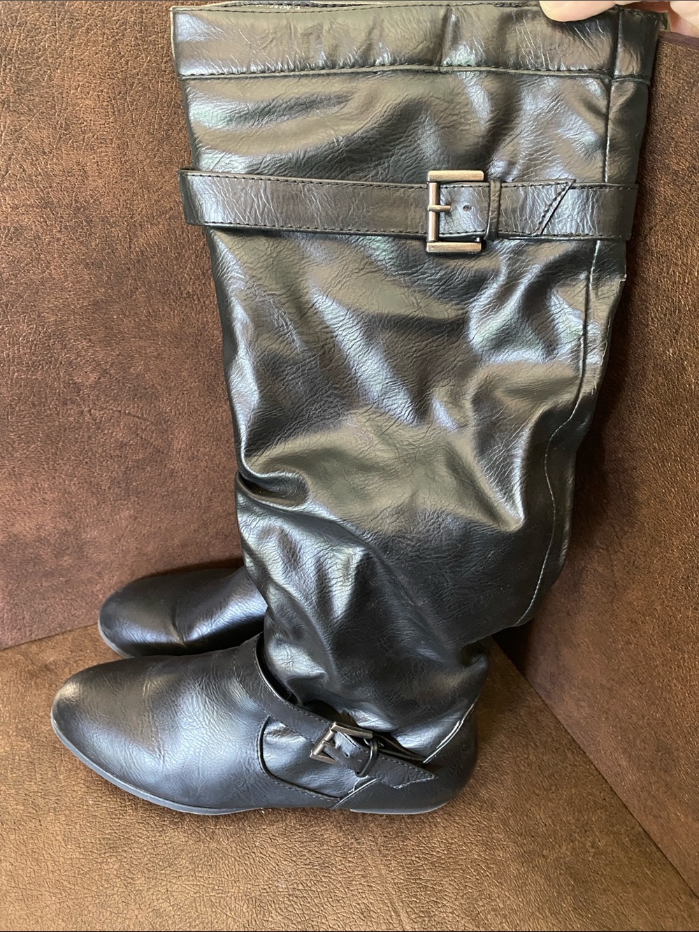 Rampage Black Jasper Slouch Riding Boots